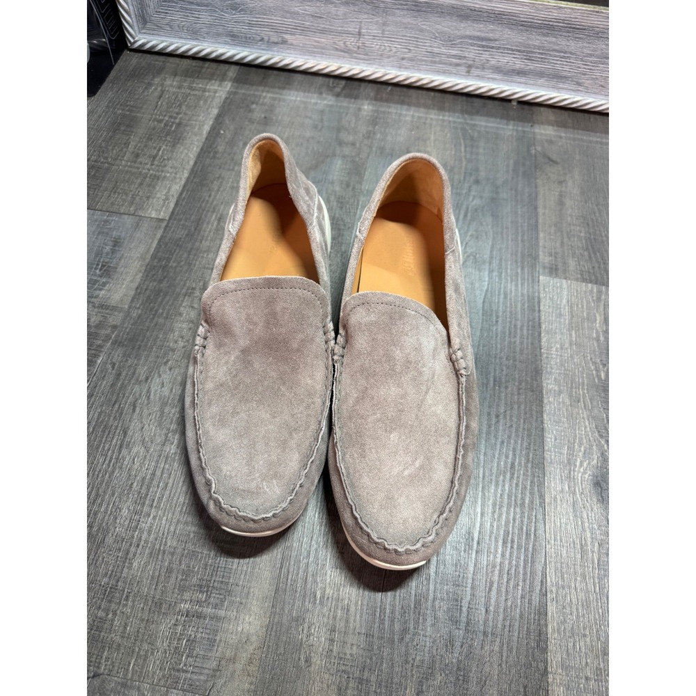 OluKai Ka'a Loafer Mens 12 Grey Suede Leather Slip On Shoes 10535-1G1G
